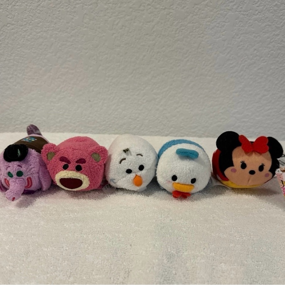 Disney Tsum Tsum Plush Set - Lotso,Bing, Olaf, Donald, Minnie